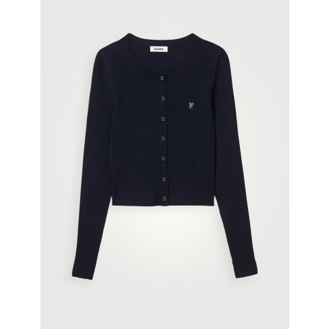 Fine Knit 开衫 米色