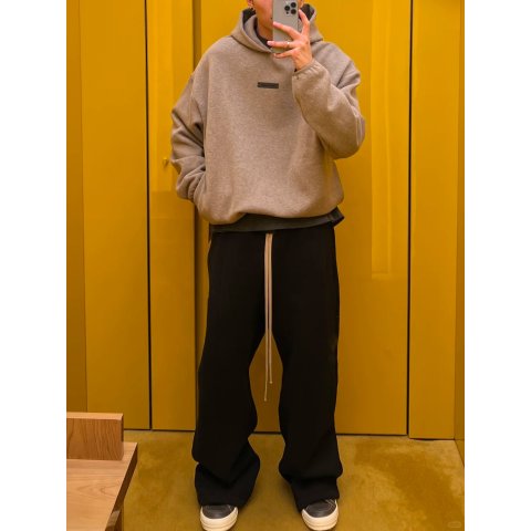 Modern Fit 抓绒连帽衫 卡其色
