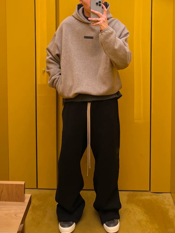 Modern Fit 抓绒连帽衫 卡其色