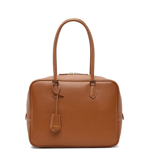 Classic 28 真皮手提包 棕色