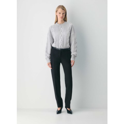 Merino 羊毛圆领毛衣