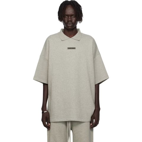 90s Fit 灰色短袖POLO衫