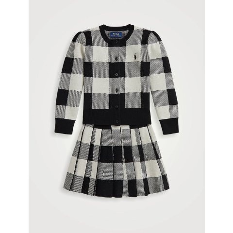 Buffalo Cardigan 羊毛格纹套装