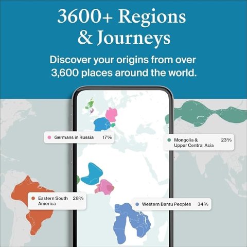 AncestryDNA 遗传测试套装 2600地区