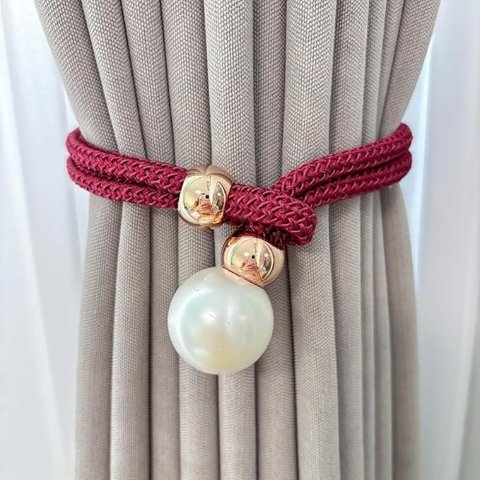 Adjuster 窗帘绑带 红色 2件装