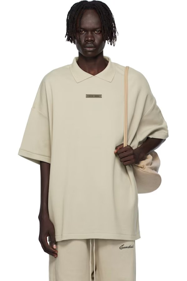 Taupe 90s经典风格短袖Polo衫
