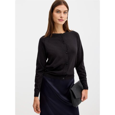 Shimmering 镂空针织开衫