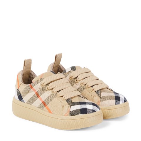 Burberry 格纹帆布运动鞋