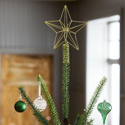 VINTERFINT 金色圣诞树顶星
