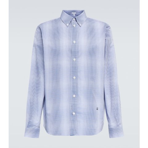 Checked 棉府绸衬衫