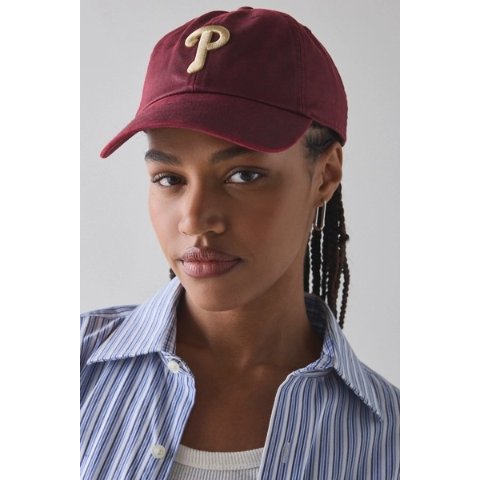 标志皮革棒球帽