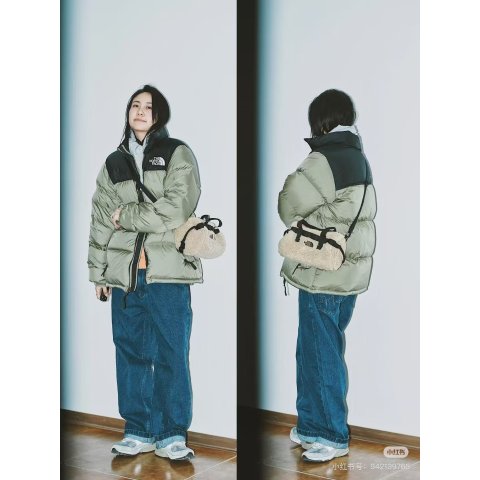 1996 复古羽绒服 绿色