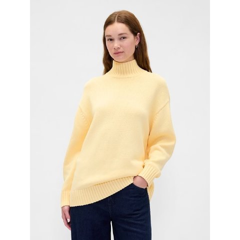 100%纯棉高领毛衣