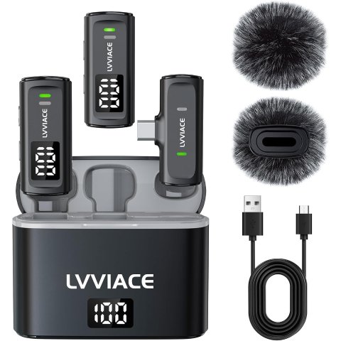 LVVIACE K36 领夹式无线麦克风 40小时续航