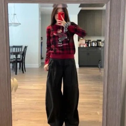 Polo Bear 格纹抓绒卫衣