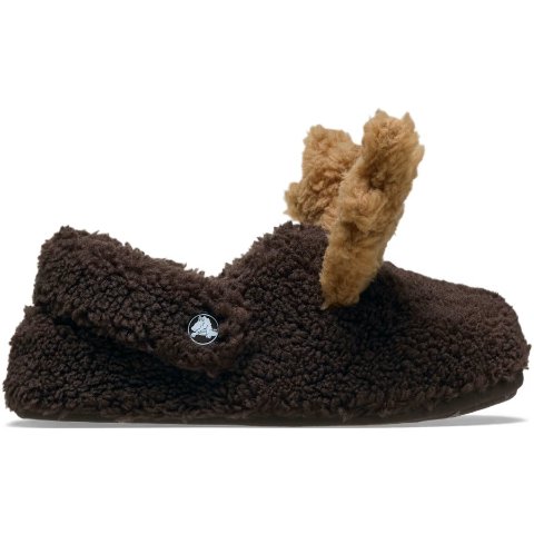 Crocs妹子冲大童码，圣诞穿Cozzzy 驯鹿童拖鞋