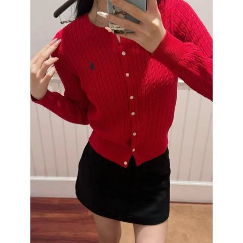 圣诞新年必须要有一件红色！Mini-Cable 棉开衫