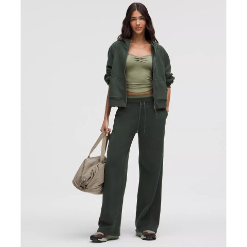 Scuba 中腰阔腿裤