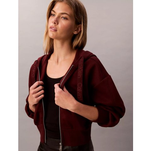 logo抽绳 拉链卫衣