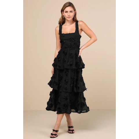 Exceptional Entrance 黑色无袖连衣裙