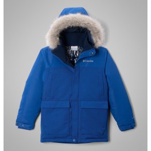Columbia蓝色蹲补Boundary Bay 大童热反射羽绒