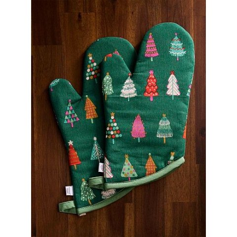 烤箱手套2只 圣诞款