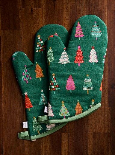 烤箱手套2只 圣诞款