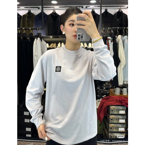 Compass 纯棉卫衣 淡蓝色