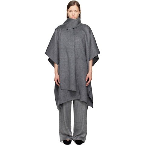 TotemeGray 双围巾大衣