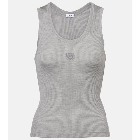 Anagram 罗纹真丝背心