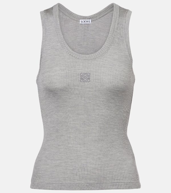 Anagram 罗纹真丝背心