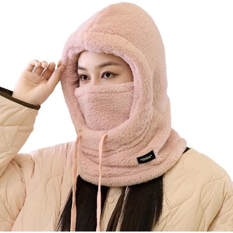 Sherpa 滑雪连帽防风抓绒面罩