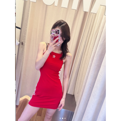 Adicolor 3-Stripes 迷你吊带裙