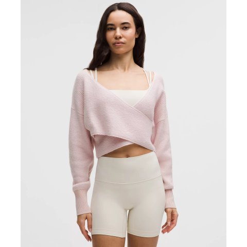 Lululemon很显瘦！Crossover 交叉毛衣 棉质
