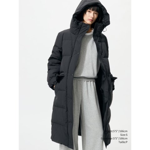 超轻羽绒长款女大衣