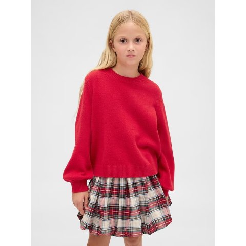 CashSoft 儿童圆领毛衣