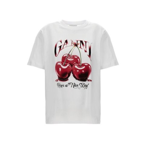 GanniCrewneck 樱桃印花T恤