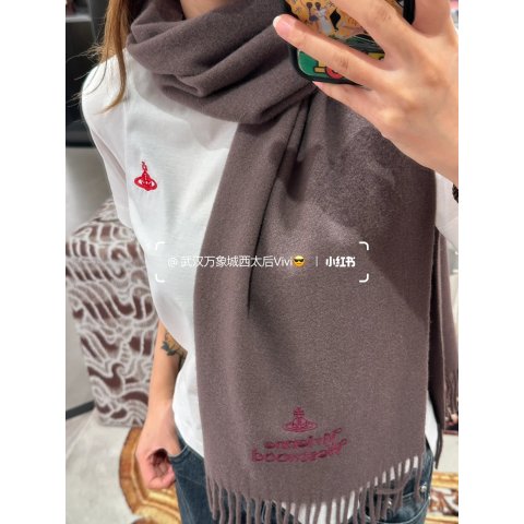 Vivienne Westwood 刺绣流苏围巾