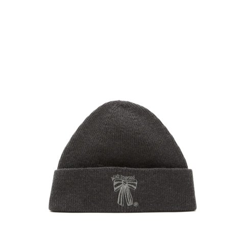 蝴蝶结刺绣套头帽 粉色