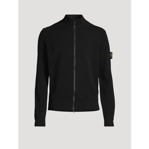 Wool-Blend 拉链开衫