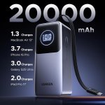 史低价：UGREEN 20000mAh 100W充电宝 苹果17快充