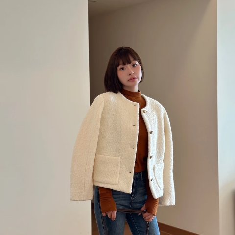 Sherpa 短款毛绒夹克