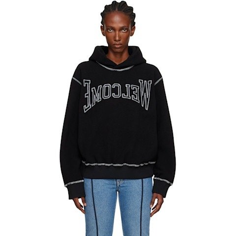 Welcome 黑色连帽卫衣