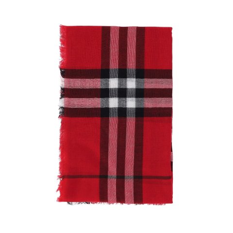 Burberry 格纹流苏围巾