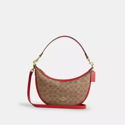 Coach Aria 单肩包 经典帆布