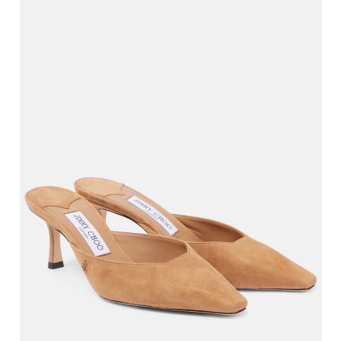 Jimmy ChooVivi 65 麂皮穆勒鞋