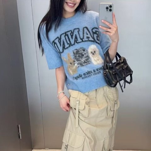 GanniBlue Puppies 毛衣 精梳羊驼毛