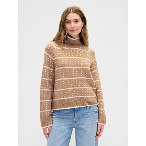 Fair Isle 毛衣 休闲高领