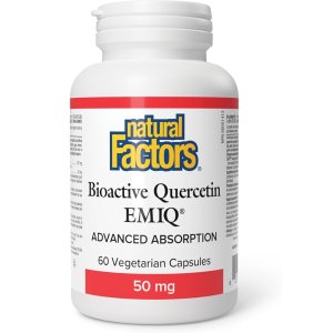 $25.29Natural Factors 生物活性槲皮素EMIQ胶囊60粒共50mg