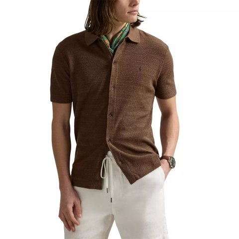 Polo Ralph Lauren男士棉麻毛衣衫